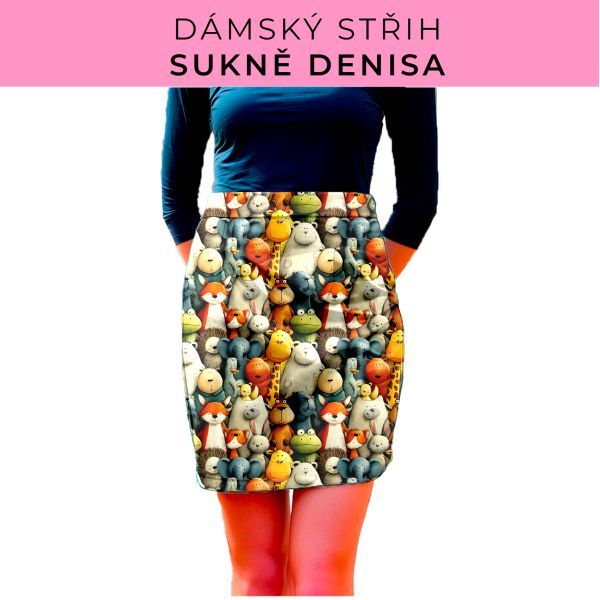 Dámský střih - Dámská sukně Denisa