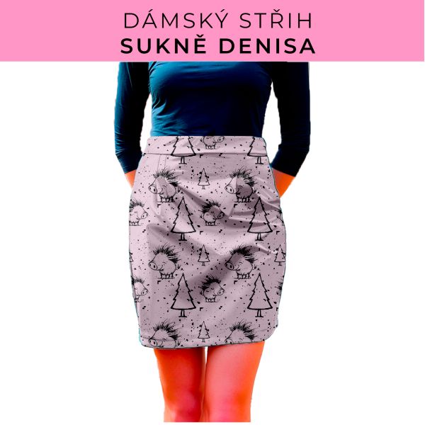 Dámský střih - Dámská sukně Denisa