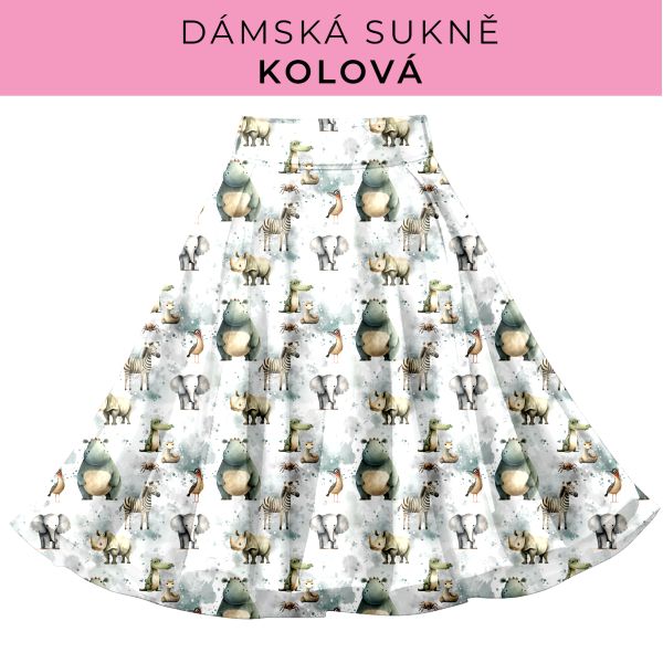DÁMSKÝ střih - Kolová sukně