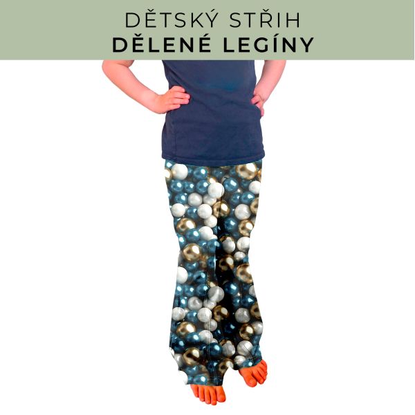 Dětský střih - Dělené legíny