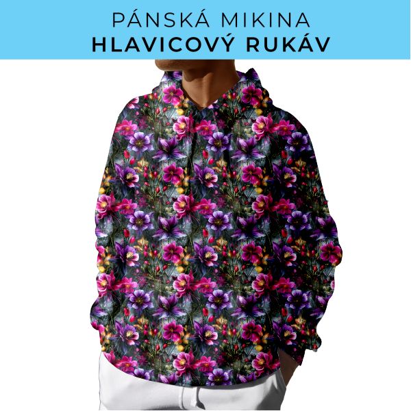 PÁNSKÝ střih - mikina s kapucí
