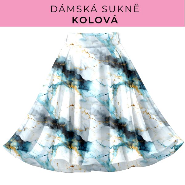 DÁMSKÝ střih - Kolová sukně