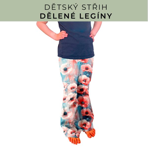 Dětský střih - Dělené legíny