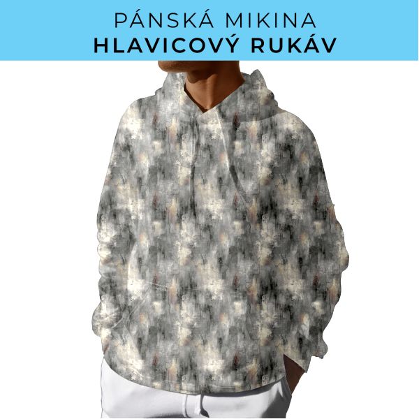 PÁNSKÝ střih - mikina s kapucí