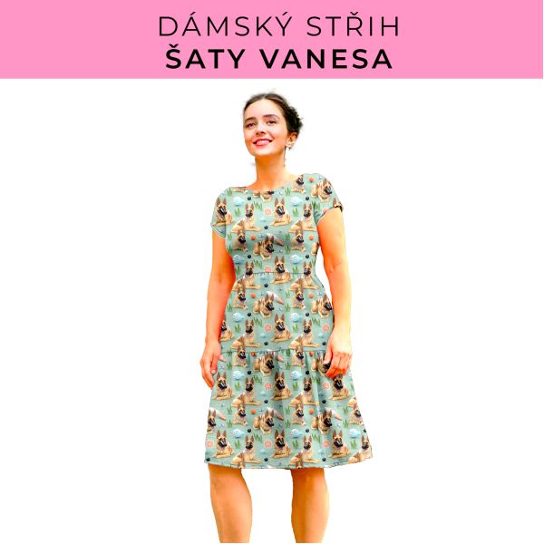 Dámský střih šaty Vanesa