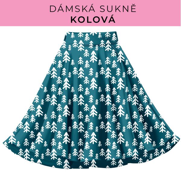DÁMSKÝ střih - Kolová sukně