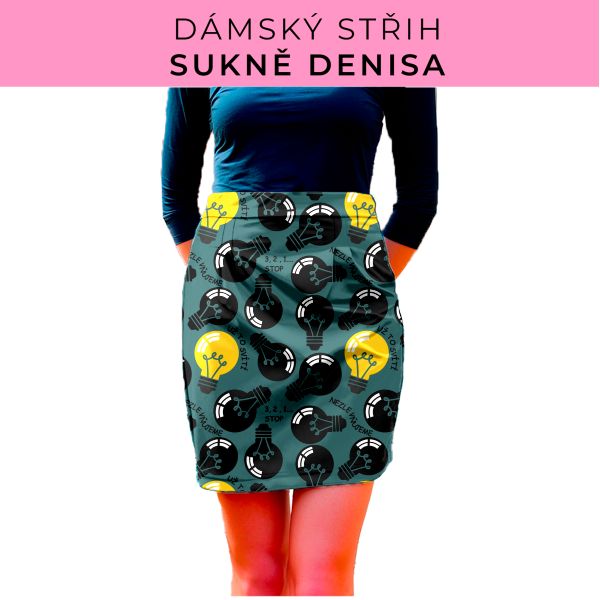 Dámský střih - Dámská sukně Denisa