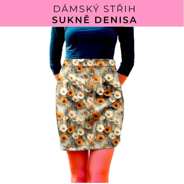 Dámský střih - Dámská sukně Denisa