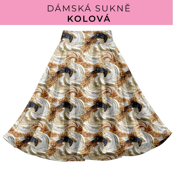DÁMSKÝ střih - Kolová sukně
