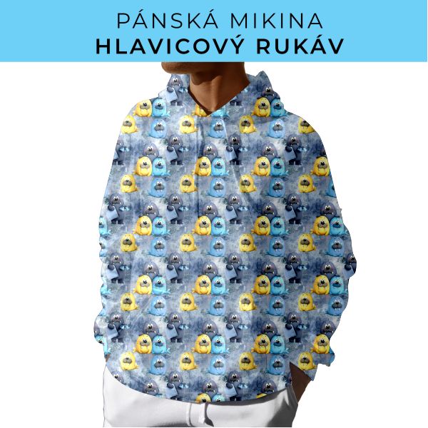 PÁNSKÝ střih - mikina s kapucí