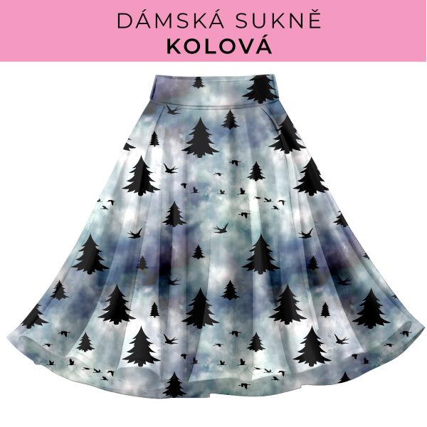 DÁMSKÝ střih - Kolová sukně