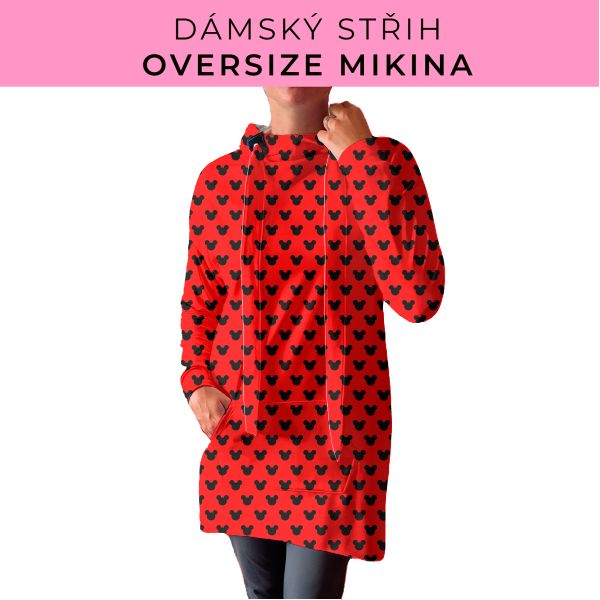 DÁMSKÝ střih - Oversize mikina