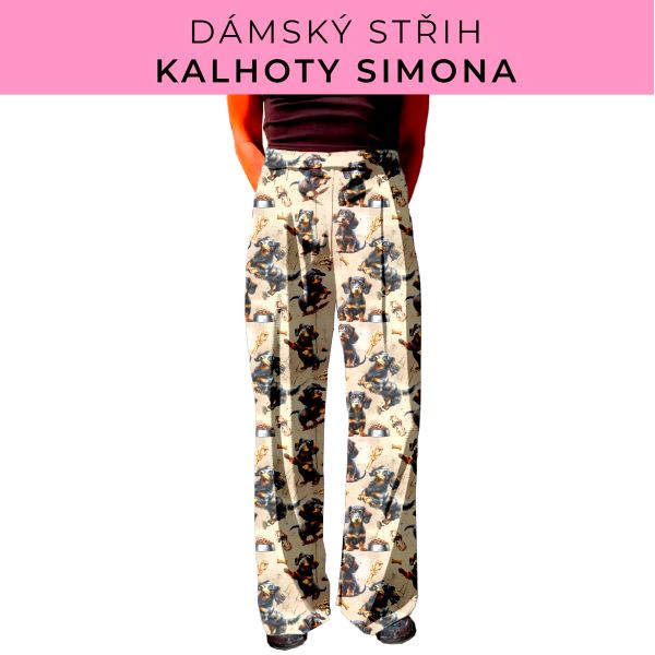 Dámský střih - kalhoty Simona