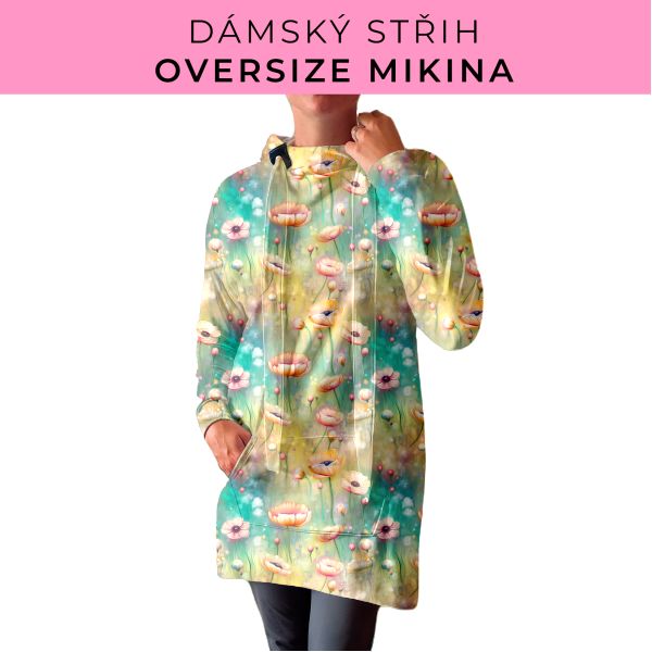 DÁMSKÝ střih - Oversize mikina