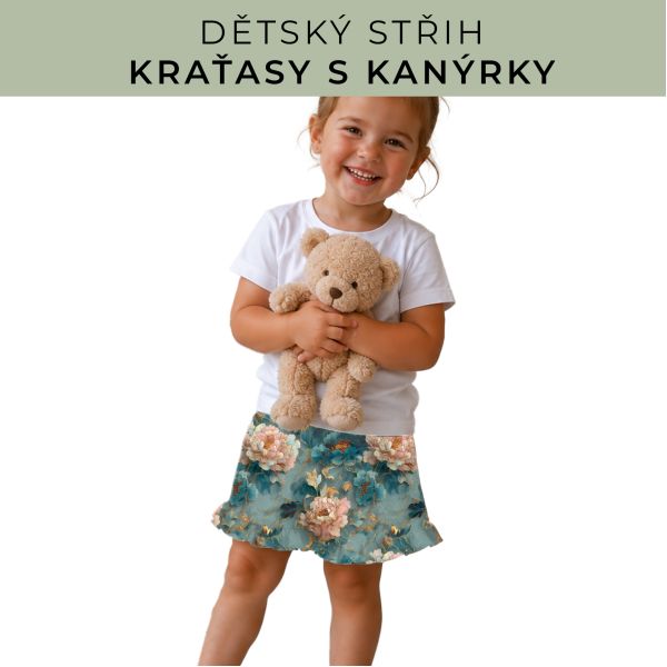 Dětský střih - Kraťásky s kanýrkem
