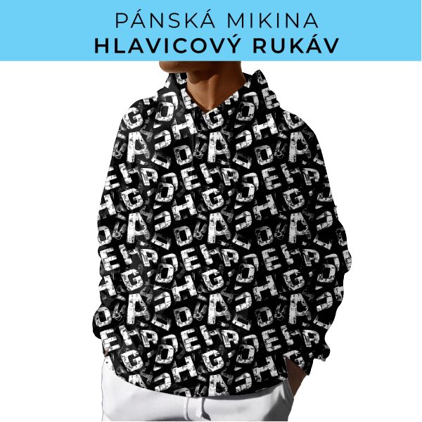 PÁNSKÝ střih - mikina s kapucí
