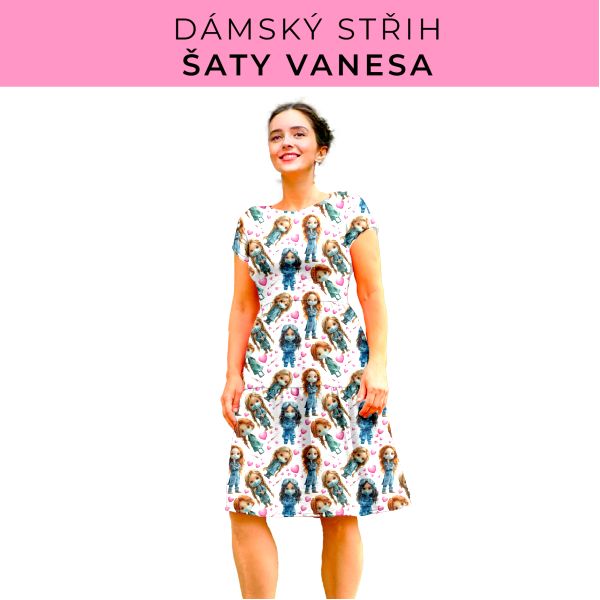 Dámský střih šaty Vanesa