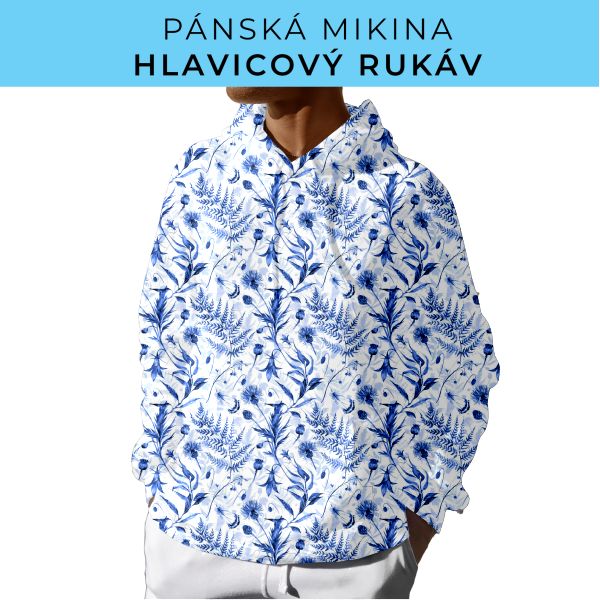 PÁNSKÝ střih - mikina s kapucí