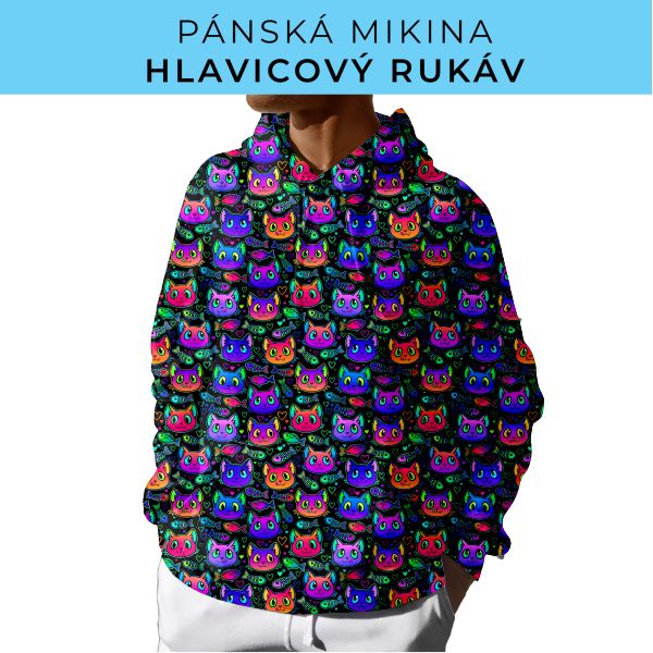 PÁNSKÝ střih - mikina s kapucí