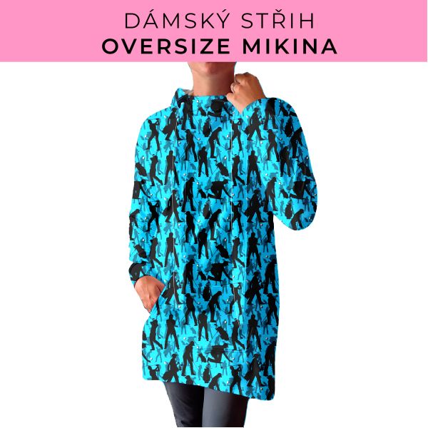 DÁMSKÝ střih - Oversize mikina