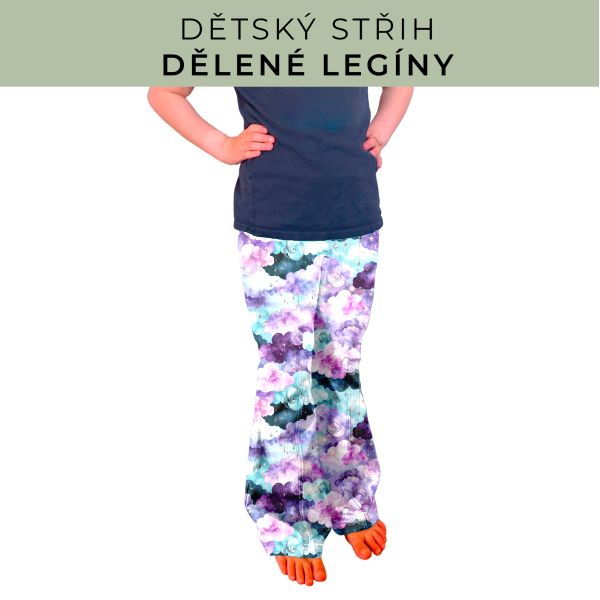 Dětský střih - Dělené legíny