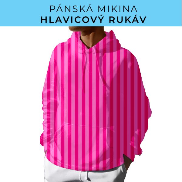 PÁNSKÝ střih - mikina s kapucí