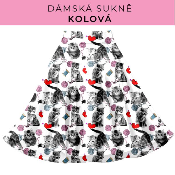 DÁMSKÝ střih - Kolová sukně