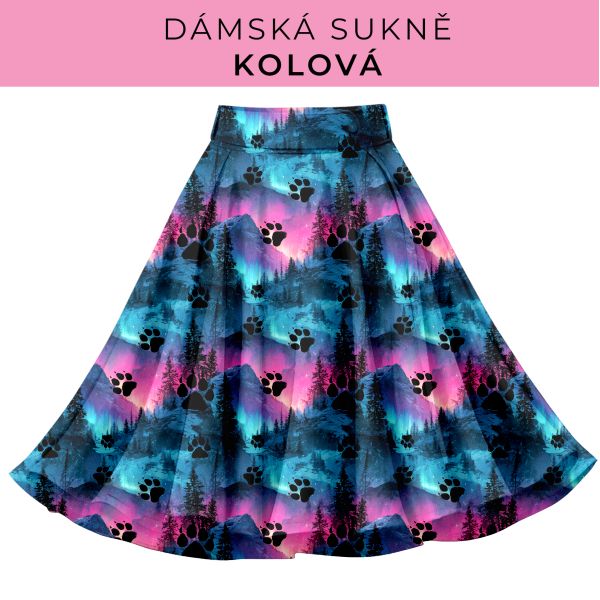 DÁMSKÝ střih - Kolová sukně