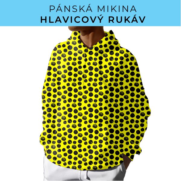 PÁNSKÝ střih - mikina s kapucí