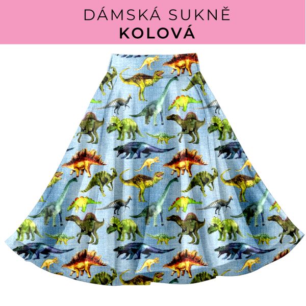 DÁMSKÝ střih - Kolová sukně