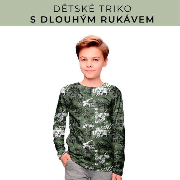 DĚTSKÝ střih - triko dlouhý rukáv