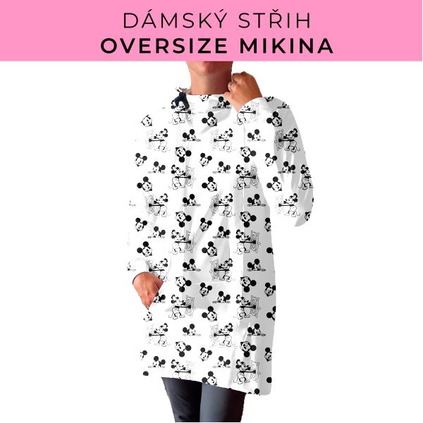 DÁMSKÝ střih - Oversize mikina