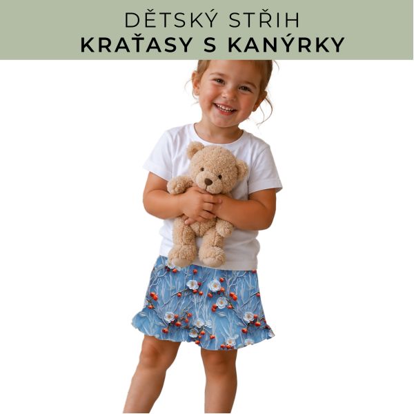 Dětský střih - Kraťásky s kanýrkem