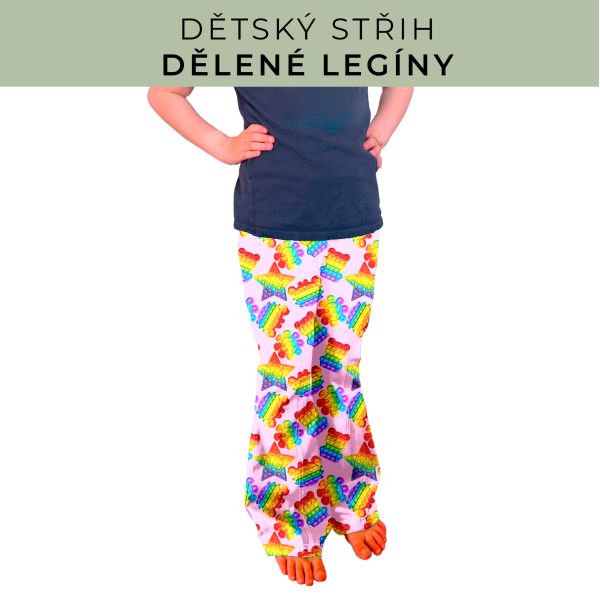 Dětský střih - Dělené legíny