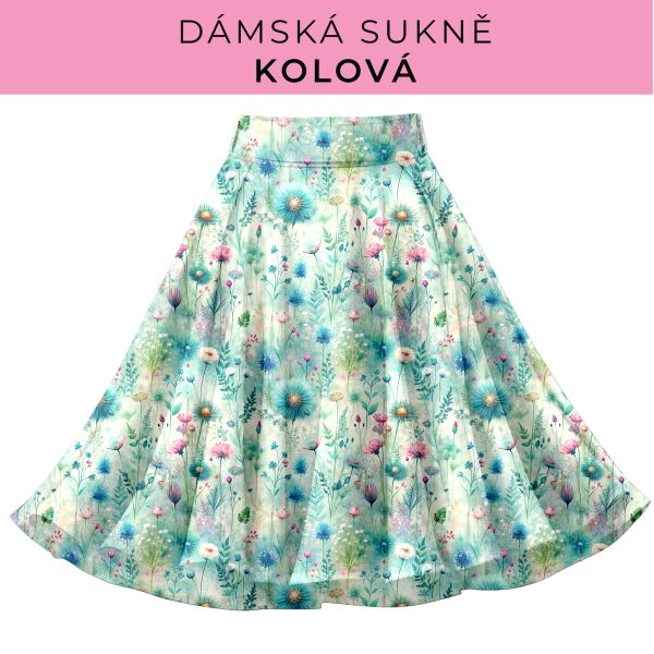 DÁMSKÝ střih - Kolová sukně