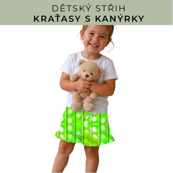 Dětský střih - Kraťásky s kanýrkem