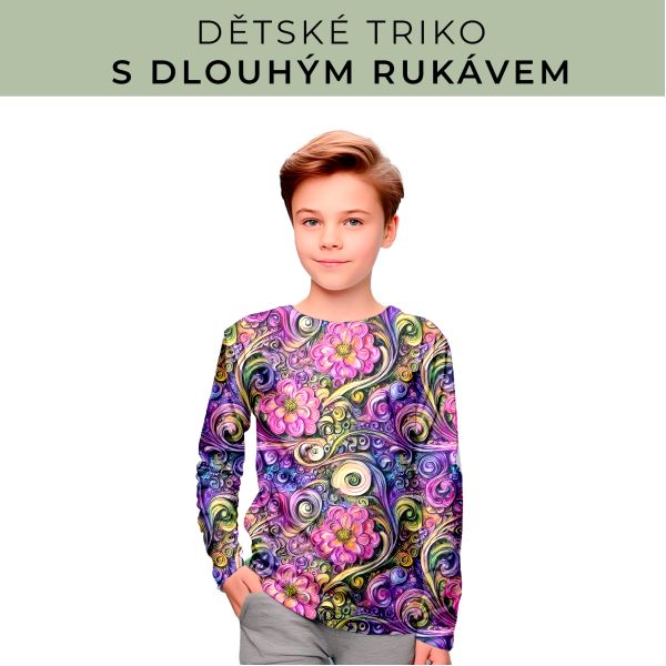DĚTSKÝ střih - triko dlouhý rukáv