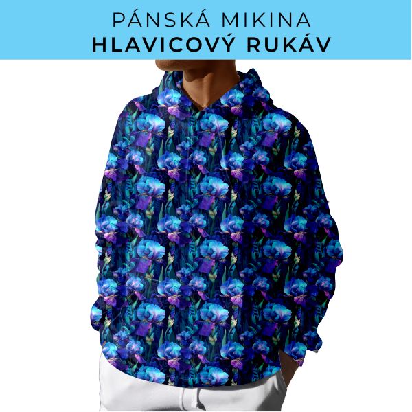 PÁNSKÝ střih - mikina s kapucí
