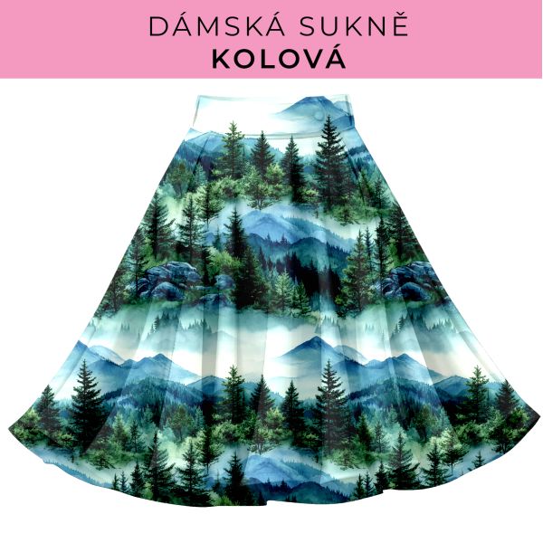 DÁMSKÝ střih - Kolová sukně
