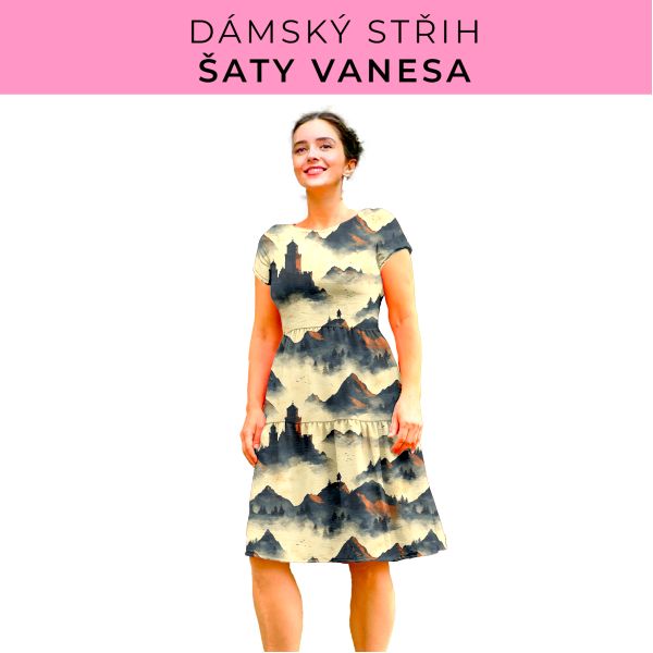 Dámský střih šaty Vanesa