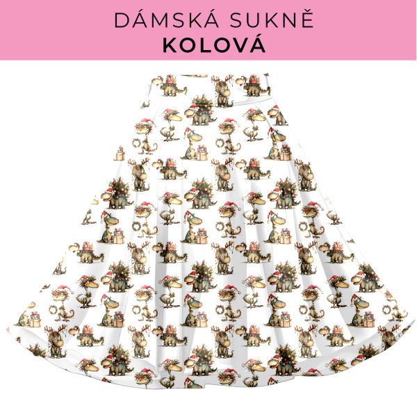 DÁMSKÝ střih - Kolová sukně