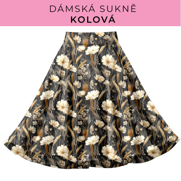 DÁMSKÝ střih - Kolová sukně