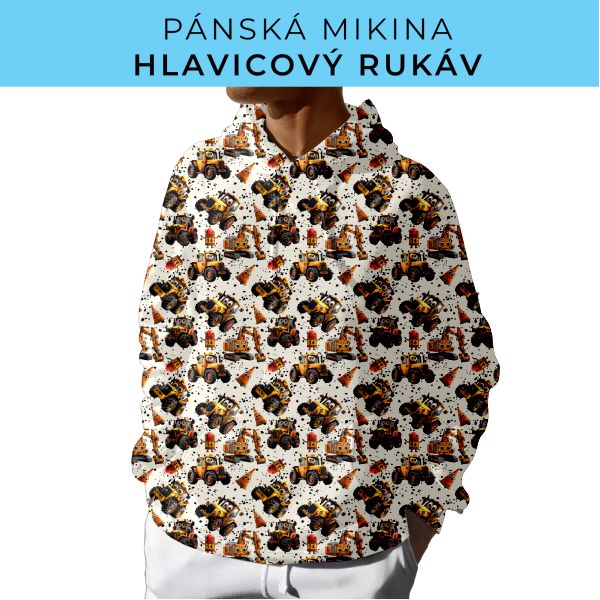 PÁNSKÝ střih - mikina s kapucí