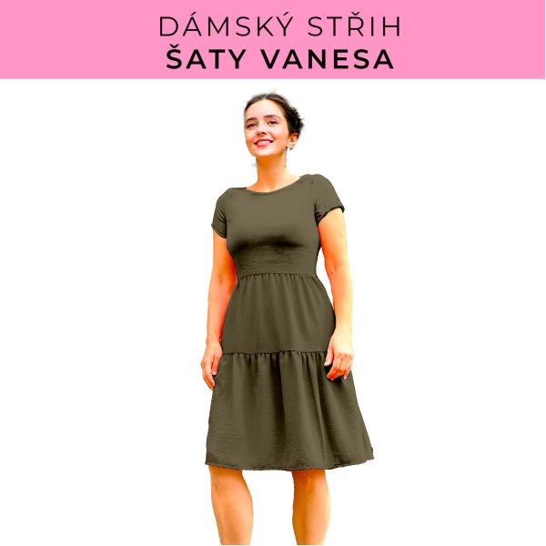 Dámský střih šaty Vanesa