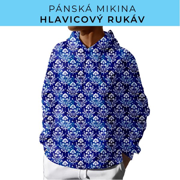 PÁNSKÝ střih - mikina s kapucí