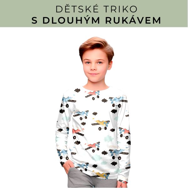 DĚTSKÝ střih - triko dlouhý rukáv