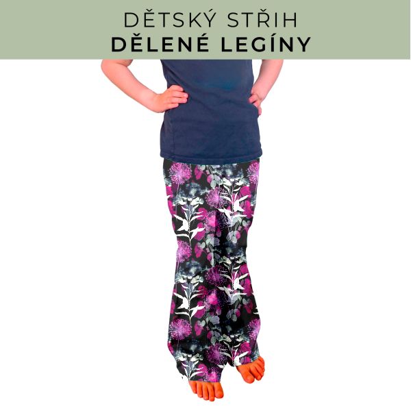 Dětský střih - Dělené legíny