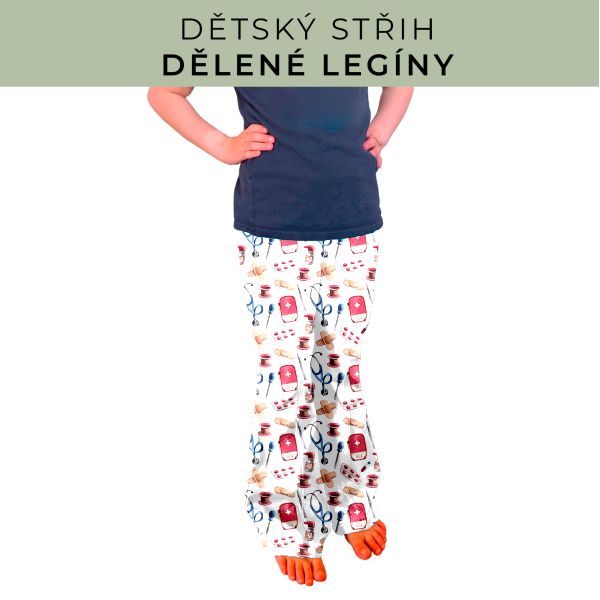 Dětský střih - Dělené legíny