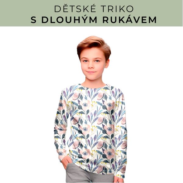 DĚTSKÝ střih - triko dlouhý rukáv
