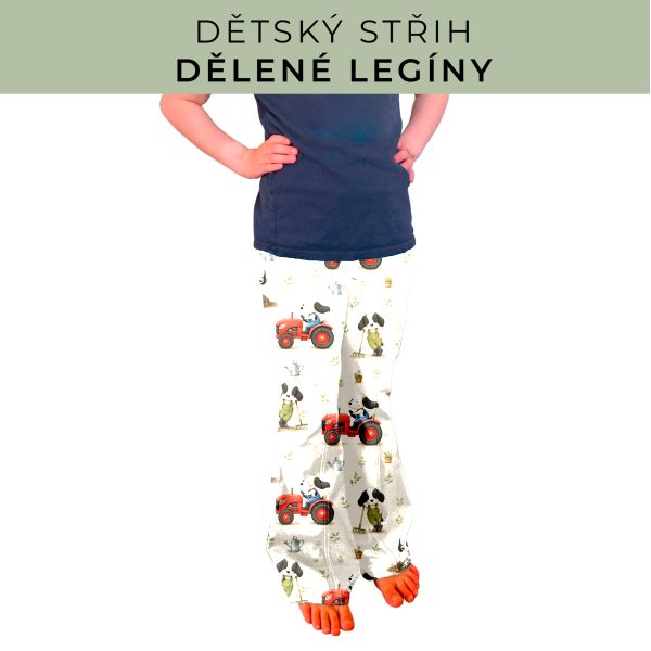Dětský střih - Dělené legíny